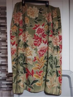 Talbots Pure Silk Floral Print Maxi Skirt